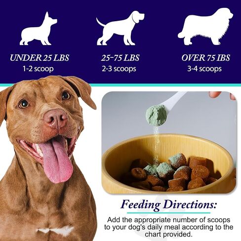 Dog Teeth Cleaning Powder - Dog Dental Powder - Dog Breath Freshener - Targets Tartar & Reduces Plaque & Bad Breath - Teeth Cleaning Made Easy Eliminate - Formulated for Small, Medium, Large Dogs in Saudi Arabia