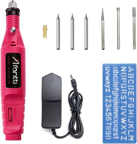 Mini Cordless Engraver Pen Rechargeable Engraving Pen Etching Tool Etcher Kit Set with | Tungsten Carbide Tip | for Metal Glass Wood Plastic in Saudi Arabia
