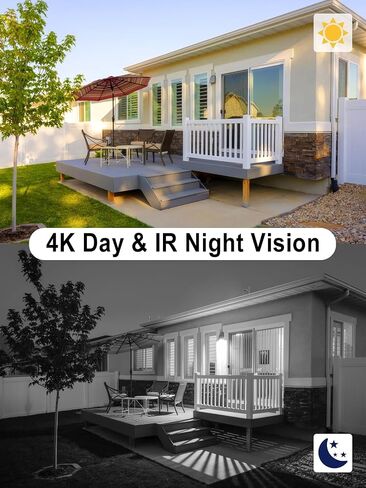 Anpviz 12MP PoE IP Camera Outdoor, Wired Turret Metal Security Camera with Audio, Human Vehicle Detection, 2.8mm Lens, 134° Wide Angle, Smart Dual Light Color Night Vision, IP67 Waterproof(H Series) in Kuwait
