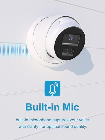 Anpviz 12MP PoE IP Camera Outdoor, Wired Turret Metal Security Camera with Audio, Human Vehicle Detection, 2.8mm Lens, 134° Wide Angle, Smart Dual Light Color Night Vision, IP67 Waterproof(H Series) in Kuwait