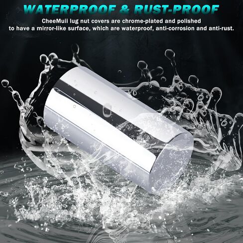 45 Pack Lug Nut Covers with Installation Tool Extra 5 Pcs Nut Covers as Replacement to Prevent Damage 33mm ABS Chrome Screw-on Nut Cover Caps for Semi Truck Trailer in Kuwait