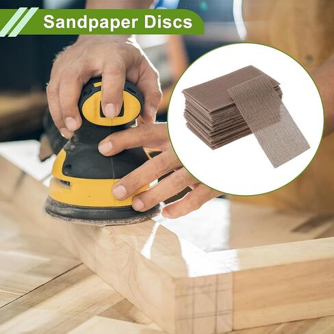 Universal 2.76"x4.92" 150 Grit Sanding Discs Hook & Loop Sanding Sheets Aluminum Oxide 50 Pcs in Kuwait