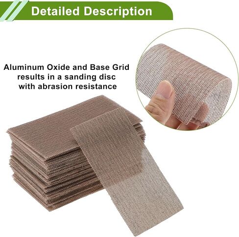 Universal 2.76"x4.92" 150 Grit Sanding Discs Hook & Loop Sanding Sheets Aluminum Oxide 50 Pcs in Kuwait