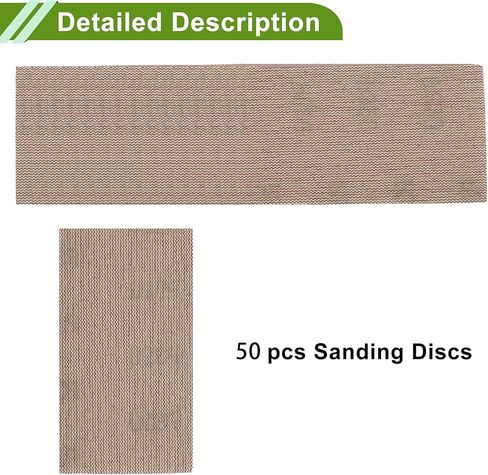 Universal 2.76"x4.92" 150 Grit Sanding Discs Hook & Loop Sanding Sheets Aluminum Oxide 50 Pcs in Kuwait