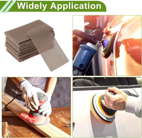 Universal 2.76"x4.92" 150 Grit Sanding Discs Hook & Loop Sanding Sheets Aluminum Oxide 50 Pcs in Kuwait