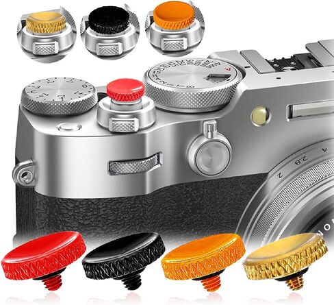 4Pack Camear Soft Watter Button Metal Brass Brass Knurled Camera Watter Breath (Multi Colors) in Kuwait