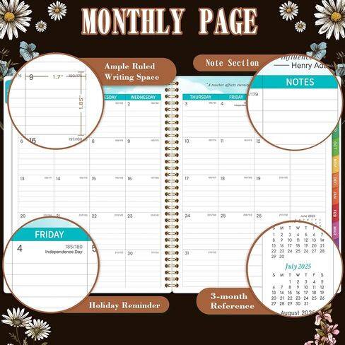 2025 Appointment Book - 8.1"x11", 2025 Daily Planner, Jan. - Dec.2025, Weekly & Monthly, Hourly Planner with 30-Minute Interval, Monthly Tabs, Pocket in Saudi Arabia
