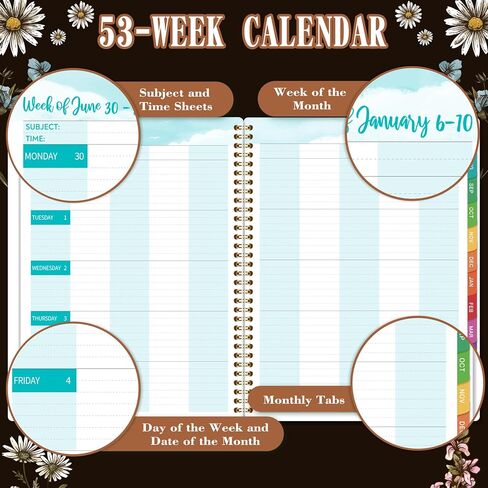 2025 Appointment Book - 8.1"x11", 2025 Daily Planner, Jan. - Dec.2025, Weekly & Monthly, Hourly Planner with 30-Minute Interval, Monthly Tabs, Pocket in Saudi Arabia