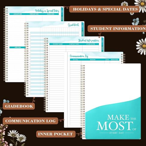 2025 Appointment Book - 8.1"x11", 2025 Daily Planner, Jan. - Dec.2025, Weekly & Monthly, Hourly Planner with 30-Minute Interval, Monthly Tabs, Pocket in Saudi Arabia