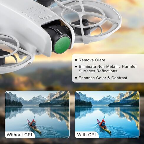 Sunnylife Lens Filter Set for DJI NEO, Multi-Coated ND Filter Kit Combo Accessories for NEO Drone, 3-Pack (ND8, ND16, CPL) in Kuwait