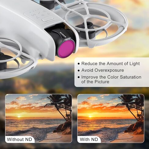 Sunnylife Lens Filter Set for DJI NEO, Multi-Coated ND Filter Kit Combo Accessories for NEO Drone, 3-Pack (ND8, ND16, CPL) in Kuwait