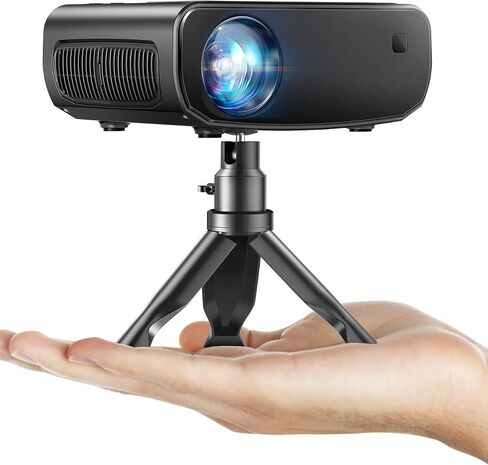 Mini Projector for iPhone ، Elephas 2025 Portable Propermy Projector ، جهاز عرض أفلام صغير مدعوم 1080 بكسل ، متوافق مع Android/iOS ، TV ، الكمبيوتر المحمول ، واجهة HDMI/USB in Kuwait