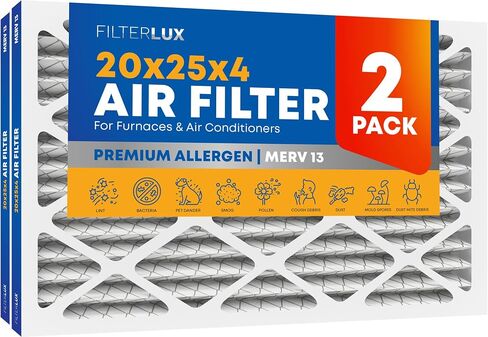 20x20x1 MERV 13 (6-Pack) Electrostatic Pleated Air Filters, Furnace Filters, Home Air Conditioner Filters, AC Filters, HVAC Filter Replacement MPR 1900 FPR 10 in Saudi Arabia