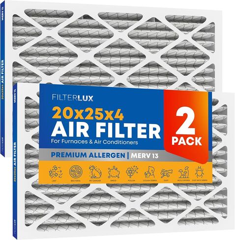 20x20x1 MERV 13 (6-Pack) Electrostatic Pleated Air Filters, Furnace Filters, Home Air Conditioner Filters, AC Filters, HVAC Filter Replacement MPR 1900 FPR 10 in Saudi Arabia