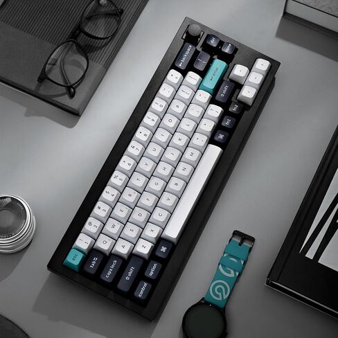 لوحة مفاتيح الألعاب الميكانيكية Keychron Q2 Max اللاسلكية المخصصة، QMK/VIA مقبض قابل للبرمجة 2.4 جيجا هرتز/بلوتوث 5.1/سلكي، 65% مدمج RGB Hot-Swap مع مفتاح Gateron Banana لنظام التشغيل Mac Windows Linux - أسود in Saudi Arabia