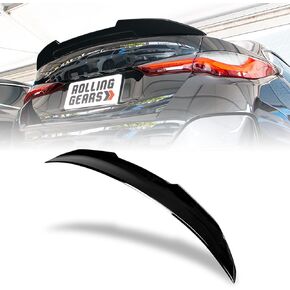 Trunk Spoiler Wing Compatible with 2021-2025 BMW 4 Series G22 Coupe G82 M4 Spoiler, Gloss Black Painted (MP Type)