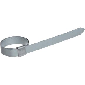 BAND-IT JS3439 Junior 3/8" Wide x 0.025" Thick, 1" Diameter, Galvanized Carbon Steel Smooth I.D. Clamp (100 Per Box)