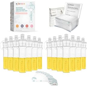 Colostrum Collector Kit | Reusable Silicone Breast Milk Collector for Harvesting Colostrum Breastmilk, Pre-Sterilized Includes Storage Case & Cotton Wipe | Set of 7 Collectors, 5mL Each in Saudi Arabia