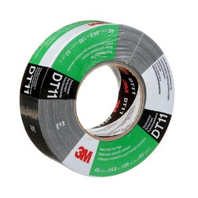 3M TALC DT11 Heavy Duty Duct Tape, Black, 48 mm x 54.8 m x 11 mil – High Tensile Strength, Versatility and Durability, 1 Pack