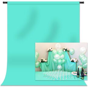 Blue Backdrop 10x10ft Blue Backdrop for Photoshoot Background, Blue Photography Screen Video Recording Picture Background, Yellow Party Backdrop TAY0148