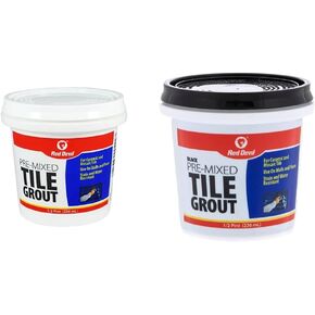 Red Devil 0422 Pre-Mixed Tile Grout, 1/2 Pint , White