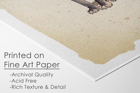 Vintage Woodland Animals Art Prints (Set of 6) - Unframed - 8x10s | Vintage Décor | Living Room Décor for Animal Lovers | Inspirational Wall Art in Kuwait