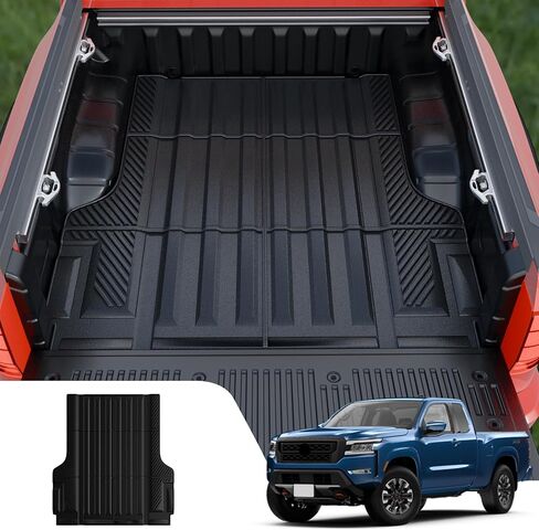 Floor Mats Compatible with 2022-2024 Nissan Frontier 5 Ft Truck Bed Mat All Weather Bed Mat 2023 Frontier Accessories (2022-2024,5ft Truck Bed Mat+Floor Mats) in Saudi Arabia