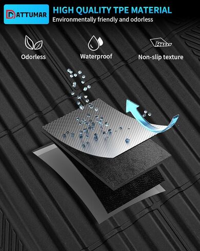 Floor Mats Compatible with 2022-2024 Nissan Frontier 5 Ft Truck Bed Mat All Weather Bed Mat 2023 Frontier Accessories (2022-2024,5ft Truck Bed Mat+Floor Mats) in Saudi Arabia