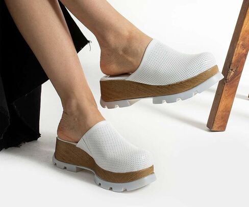 Saraya Nurse-قباقات الراحة الجلدية المصنوعة يدويًا ، ونمط الممرضات ، والراحة والدعم طوال اليوم ، ودائم للاستخدام على المدى الطويل ، ومثالية للممرضات. in Kuwait