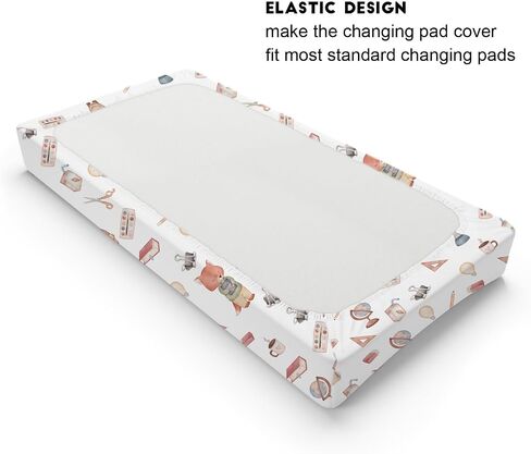 Cute Koala Bear Branch Leaf Changing Pad Cover Woodland Animals Boho Leaves Unisex Diaper Change Table Sheets for Boy Girl Wildlife Soft Stretch Baby Changing Table Pad Mat Covers 32''x16'' in Kuwait