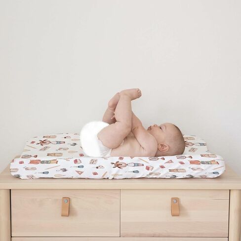 Cute Koala Bear Branch Leaf Changing Pad Cover Woodland Animals Boho Leaves Unisex Diaper Change Table Sheets for Boy Girl Wildlife Soft Stretch Baby Changing Table Pad Mat Covers 32''x16'' in Kuwait