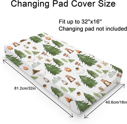 Cute Koala Bear Branch Leaf Changing Pad Cover Woodland Animals Boho Leaves Unisex Diaper Change Table Sheets for Boy Girl Wildlife Soft Stretch Baby Changing Table Pad Mat Covers 32''x16'' in Kuwait