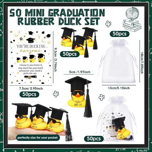 200 Pcs St. Patrick's Day Party Favors 50 Pcs St. Patrick's Day Rubber Ducks 2 Inch Sunglass Shamrock Duck for Bath Pool 50 Pcs Clover Card 50 Pcs Organza Bags 50 Duck Hat for St. Patrick's Day Gift in Kuwait
