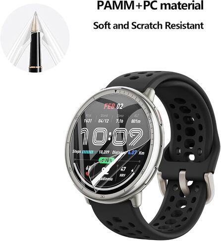 2 Pack Tempered Glass for Garmin Forerunner 165/Xiaomi Watch S3 Screen Protector,9H Hardness,Ultra Resistant,Anti-Fingerprints,No Bubbles,HD-Clear,Full Coverage Watch Film for Garmin Forerunner 165 [Easy Install] in Saudi Arabia