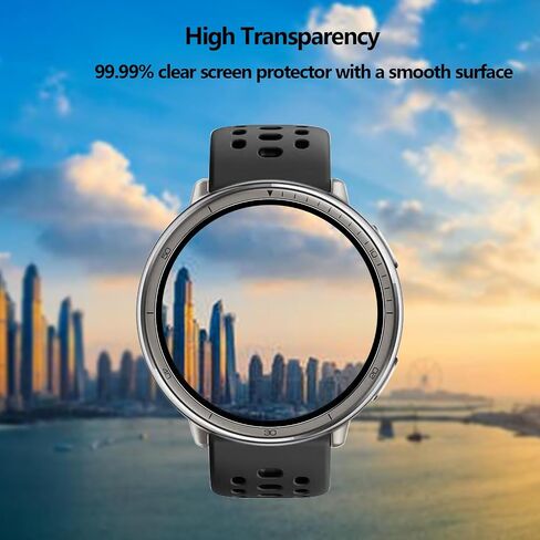 2 Pack Tempered Glass for Garmin Forerunner 165/Xiaomi Watch S3 Screen Protector,9H Hardness,Ultra Resistant,Anti-Fingerprints,No Bubbles,HD-Clear,Full Coverage Watch Film for Garmin Forerunner 165 [Easy Install] in Saudi Arabia