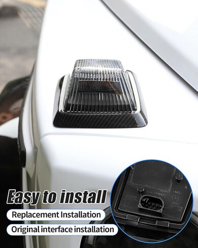 Cornering Lights - OE Euro Smoke Corner Turn Signal Lamps Set (Left + Right) Compatible with Mercedes Benz G-Class G63 G500 G550 W464 W463A 2019-2024 in Saudi Arabia