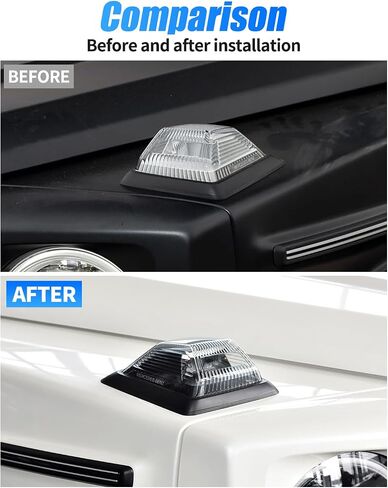 Cornering Lights - OE Euro Smoke Corner Turn Signal Lamps Set (Left + Right) Compatible with Mercedes Benz G-Class G63 G500 G550 W464 W463A 2019-2024 in Saudi Arabia