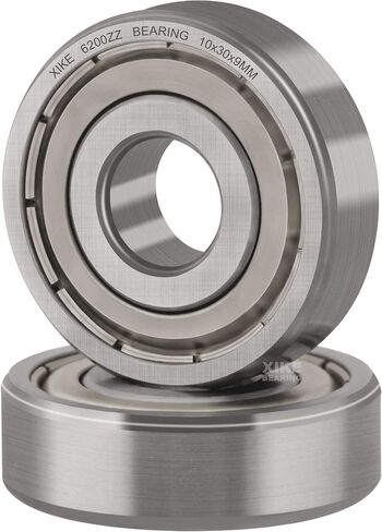XiKe 2 Pcs 6206ZZ Double Metal Seal Bearings 30x62x16mm, Pre-Lubricated and Stable Performance and Cost Effective, Deep Groove Ball Bearings. in Kuwait