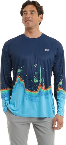 PELAGIC، قميص صيد طويل الأكمام، حماية من الأشعة فوق البنفسجية 50+، طارد للماء والبقع in Kuwait