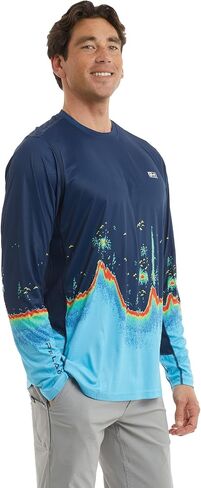 PELAGIC، قميص صيد طويل الأكمام، حماية من الأشعة فوق البنفسجية 50+، طارد للماء والبقع in Kuwait