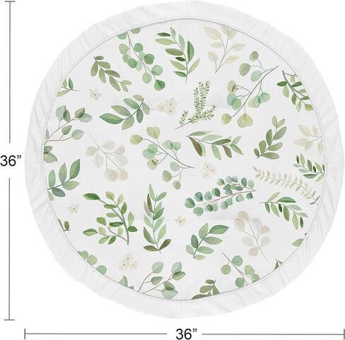 حلوة JoJo تصاميم Sage Green Boho Flower Girl Girl Play Play Mat Tummy Time Activity Infant Playmat Playpen Tent Teepee Floor Ivory Rabby Chic Bohemian Watercolor Garden Nature Modern Elegant in Kuwait