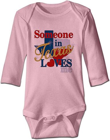 DOQOSESHY Someone in Texas Loves Me Baby Climbing Short Sleeve Outfit Infant Long Sleeve Romper Sleeveless Bodysuit in Kuwait