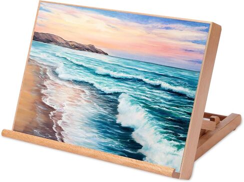 Tabletop Painting Easel, Wooden Desktop Drawing Board, 0-100°Adjustable A3 Art Easel Suitable for Oil Painting, Sketching, and Watercolor Painting in Saudi Arabia