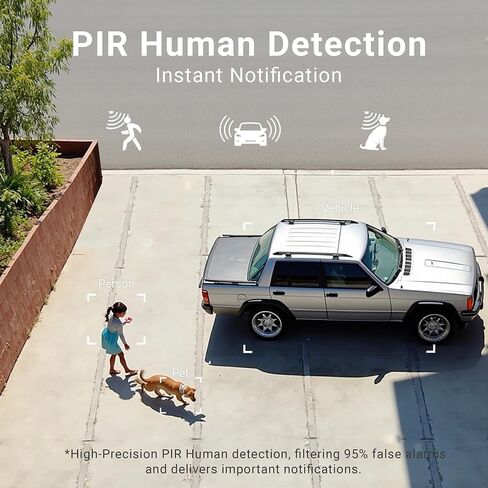 Laview 2K Solar Security Cameras Wireless Outdoor, Rechargeable Battery Wifi Cameras for Home Security with Spotlight Color Night Vision,Siren Alarm,AI Human Detection,IP65,2-Way Talk,Cloud/SD Storage in Kuwait