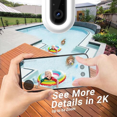 Laview 2K Solar Security Cameras Wireless Outdoor, Rechargeable Battery Wifi Cameras for Home Security with Spotlight Color Night Vision,Siren Alarm,AI Human Detection,IP65,2-Way Talk,Cloud/SD Storage in Kuwait