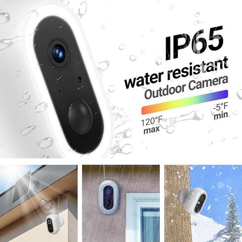 Laview 2K Solar Security Cameras Wireless Outdoor, Rechargeable Battery Wifi Cameras for Home Security with Spotlight Color Night Vision,Siren Alarm,AI Human Detection,IP65,2-Way Talk,Cloud/SD Storage in Kuwait