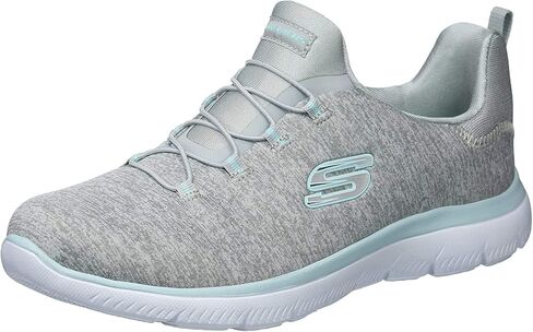 Skechers Skechers Women's Summs-Quick Getaway Sneaker ، الفحم/اللون الوردي الساخن ، 7.5 متر أمريكي in Kuwait