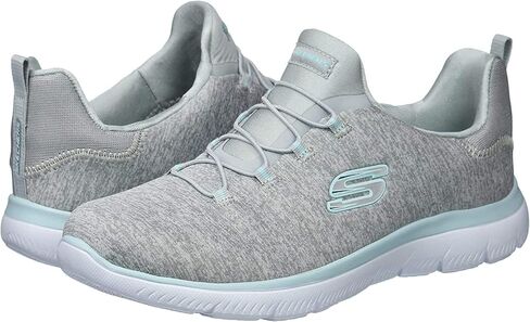 Skechers Skechers Women's Summs-Quick Getaway Sneaker ، الفحم/اللون الوردي الساخن ، 7.5 متر أمريكي in Kuwait