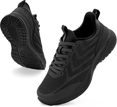 Wide Toe Box Sneakers for Women - Extra Wide Width Lightweight Running Shoes, Breathable Walking Tennis Shoes with Arch Support and Non-Slip Rubber Outsole in Kuwait