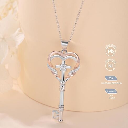 Mustard Seed Cross Necklace for Women 925 Sterling Silver Faith Pendant Necklace Mustard Seed Christian Jewelry Gift in Kuwait
